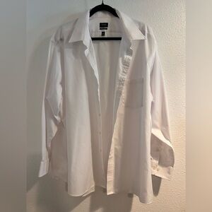 Arrow White Casual Button Down Shirt Size 18.5 34/35